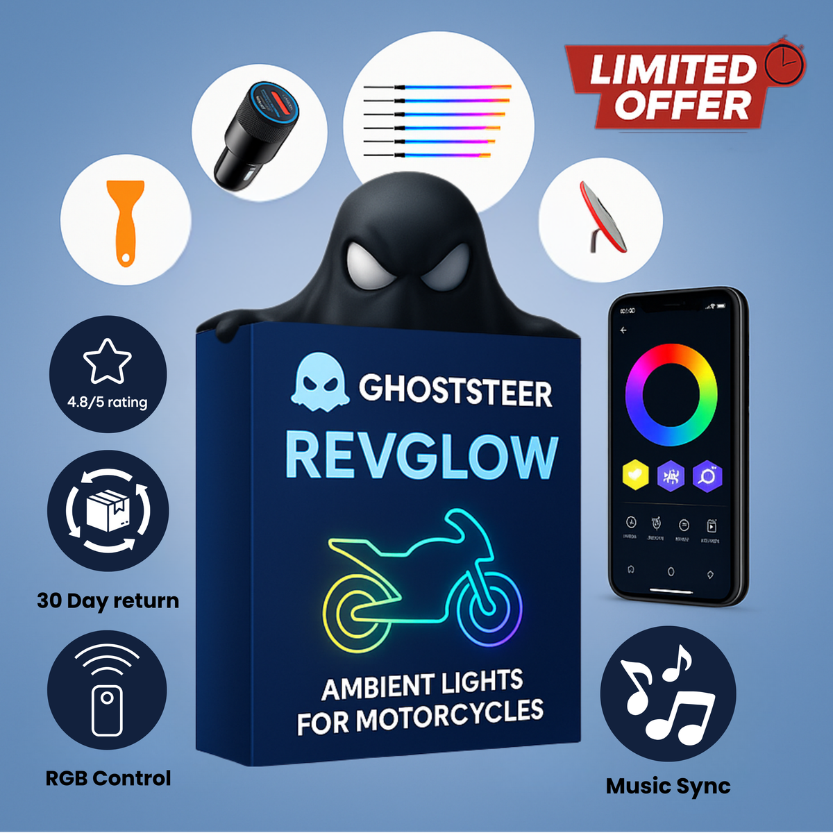 GhostSteer RevGlow™